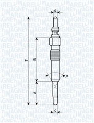 MAGNETI MARELLI 062900028304 -  Свеча накаливания